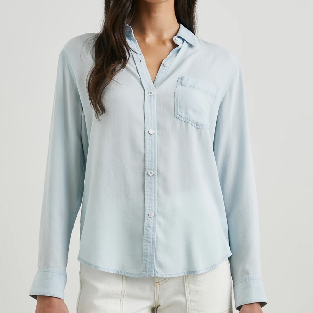 Rails Ingrid Denim Button Down In Light Vintage Size Xs